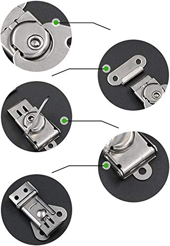 image for XILEWHZF wan 304 Stainless Steel Spring Loaded Small Butterfly Twist L