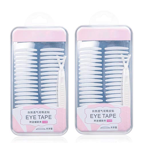 Double Eyelid Tape Invisible Eyelid Tape Stickers Two-sided Sticky Eye Tape - Instant Eyelid Lift without Surgery - Medical Fiber - Perfect for Hooded, Droopy, Uneven, or Mono-eyelids(200Pairs/400Pcs)