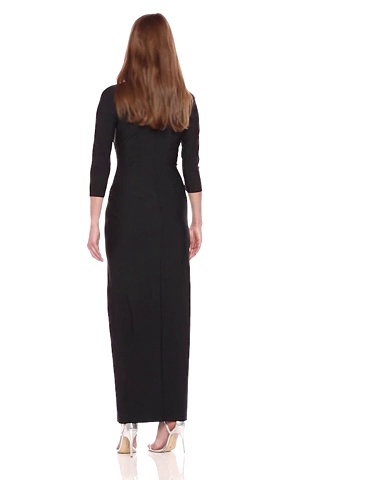 alex evening side ruched dress Alex Evenings Women's Slimming Long Sleeve Side-Ruched Dress-Elegant Compression Fabrication for a Flattering Fit, Emerald Tucked Waist, 4 at Amazon Women's Clothing store