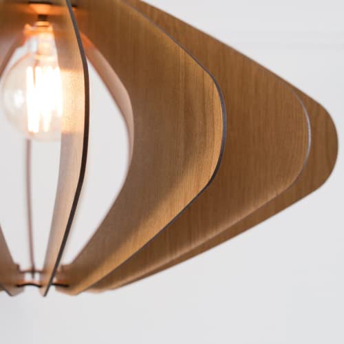 Dezaart Eleipse Wood Pendant Light thumb #1