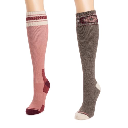 MUK LUKS Women's 2 Pack Wool Compresion2