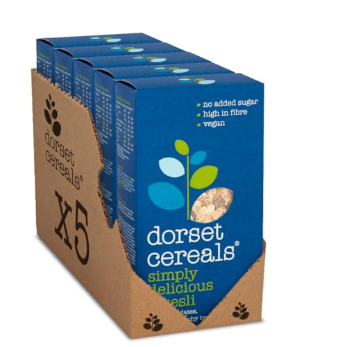 DORSET - Dorset Cereals Simply Delicious Muesli | Healthy Breakfast Cereal | Vegan | High Fibre | 5 PACKS of 650 g - -11%