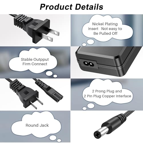 VIFOCUFY 24V AC Adapter Charger for Vizio Soundbar VSB200 VSB205 VSB210 VSB206 VSB207 VSB210WS VHT215 VHT510 P/N:90012422801 S065BP2400250 SB4021-MA1 Speaker Home Theater Sound Bar Power Supply Cord by VIFOCUFY - Image 8