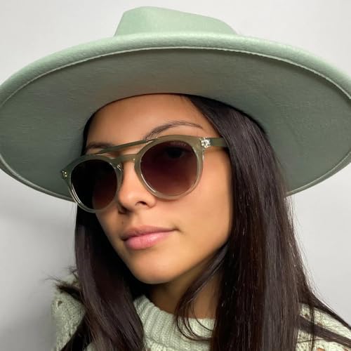 Velvet Eyewear Womens Aviator Sunglass Style Amelia in Black- 100% UV Protection - Designed for Women - Designed in the USA, Mint, V743MT402