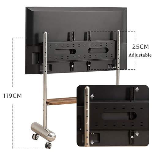 Soporte móvil para TV con ruedas ajustable altura 120cm miniatura 5