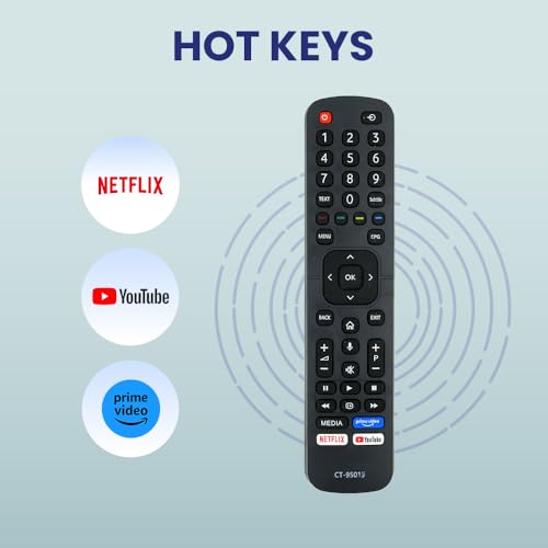 Image of RESORB LED 446 CT-95011 CT-95013 Compatible Remote for Toshiba LED Smart TV EN2CB27T 43U5069 43U5069EE 43U5069EV 43U5069EA 50U5069 50U5069EE 50U5069EV 50U5069EA 55U5069 55U5069EE 55U5069EV 55U5069EA