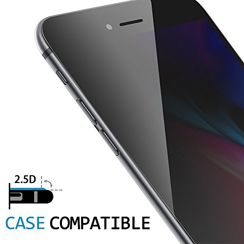 (2 Pack) Privacy Screen Protector For Iphone 8 Plus / 7 Plus Kingback [Anti-Spy] [Anti-Scratch] [3D Touch Compatible] Tempered Glass For Iphone 7 Plus 8 Plus (5.5 Inch, Black) #TOP3