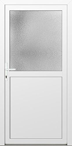 Preisvergleich Produktbild individuelle Nebeneingangstür (nach Maß, glatt, NEU, PVC, weiß, alles inklusive)