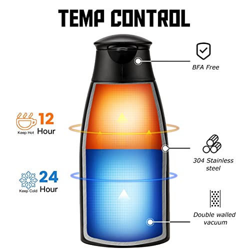 Image of 6 sets 70 oz Thermal Coffee Carafe for keeping hot, Carafe for hot liquid, Airpot Insulated Stainless Steel Vacuum Thermal Pot for Coffee, Hot Water,Keep Hot 12 Hours (4silver)