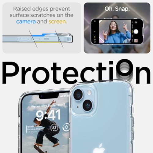 Image of Spigen Ultra Hybrid Designed for iPhone 14 Case (2022) [Anti-Yellowing], [Military-Grade Protection] - Frost Clear