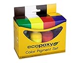 Juego de pigmentos de color (60 ml, rojo, amarillo, verde, azul, negro, marrón,...
