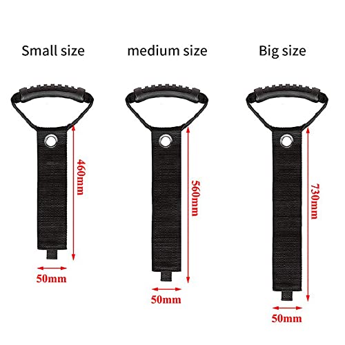 Skyk 4 Pack Heavy Duty Storage Straps, 17'' Extension Cord Organizer Carrying Handle And Grommet Cables, Ropes, Garden Hoses Carrying And Hanging, Garage Organization And Storage Tool Black 2''*17'' #TOP5