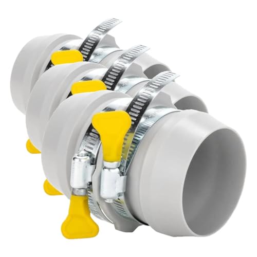 Image of Camco RV Universal Internal Sewer Hose Coupler | for Internally Connecting Two RV SewerHoses | Compatible with All Brand Sewer Hoses & Kits (39212), Gray (Pack of 3)