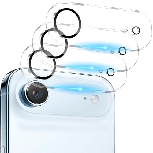 Dengduoduo 3 Pack Camera Lens Protector for iPhone Air Tempered Glass Lens Cover Ultra HD 9H Hardness Anti-Scratch Case Friendly [No Affect on Night Shots]