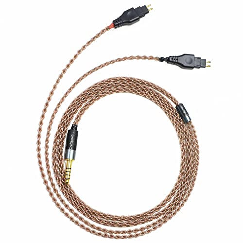 GUCraftsman 6N Single Crystal Copper Upgrade Headphone Cable 4.4mm/2.5mm/4Pin XLR Balance Headphone Upgrade Cable for SENNHEISER HD600 HD650 HD660S HD660S2(6.35mm Plug)