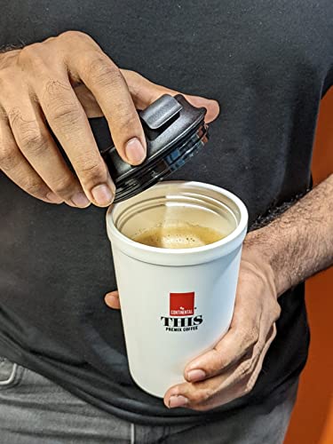 Image of Continental This Suction Mug | Spill-Proof | Travel Friendly | Free Cappuccino (Box of 6 Sachets)