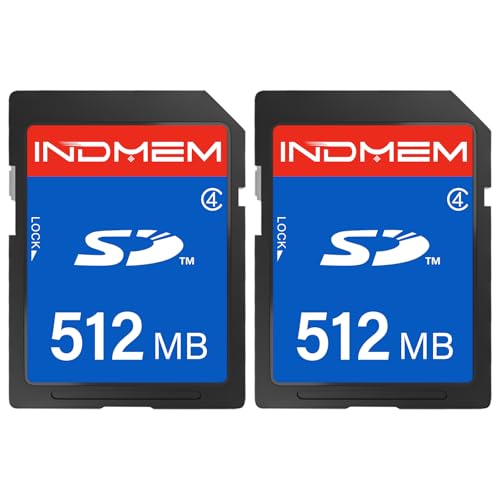 SD Card 512MB (2 Pack), Class 4 Flash Memory Cards MLC Stanard Secure Digital Cards, 512MB(2pc)