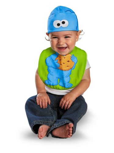 Cookie Monster Bib & Hat Baby Costume - Newborn