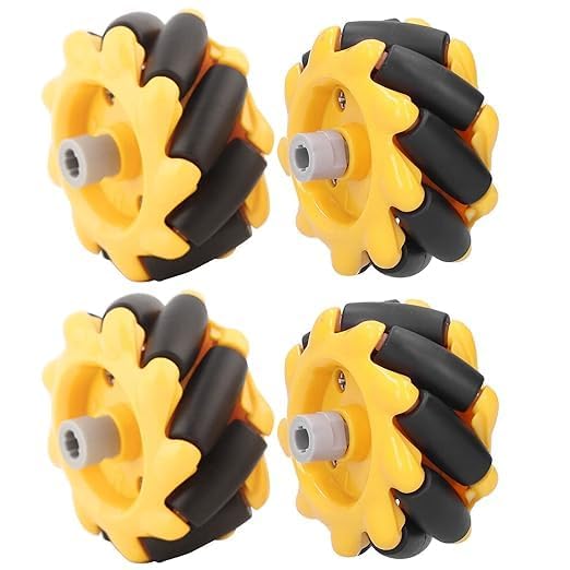 SP Electron Pack of 4 Pcs Imported 48mm Mecanum Wheels, Omni - Directional Robot Car Wheels with Coupling for Multi - Purpose Uses.-image-26