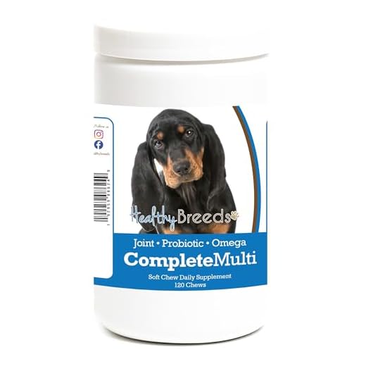 Healthy Breeds Black and Tan Coonhound All in One Multivitamin Soft Chew 120 Count