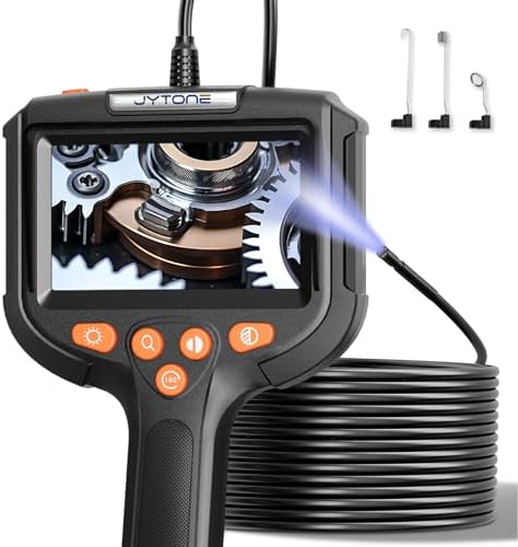 Endoscope Camera with Light, 5.5mm Waterproof Borescope with 4.3