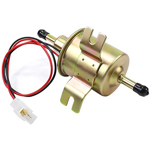 Image of Electric Fuel Pump 12V Universal Low Pressure 12 Volt Transfer Inline Fuel Pump for Lawn Mower Carburetor Gas Diesel Engine 2.5-4psi HEP-02A