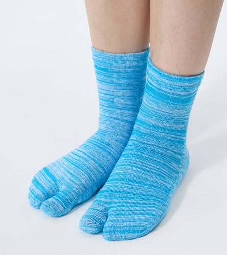 Image of Women's Solid 2 Toe Flip Flop Tabi Socks Geta Ankle Cotton 5 /6 Pairs