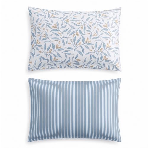 Image of Monbix Full Size Comforter Sets - 7 Pieces Floral Reversible Bed in a Bag