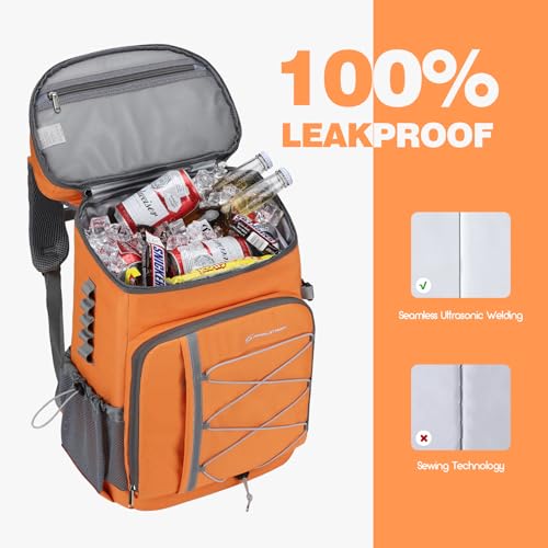 Image of Maelstrom Cooler Backpack - 35 /50 Can Insulated Soft Cooler Lunch Bag for Camping, Beach, Hiking & Shopping