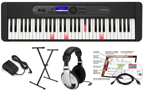Casio LK-S450 Educational Pack with Stand and eMedia Instructional Software, AC Adapter and Headphone