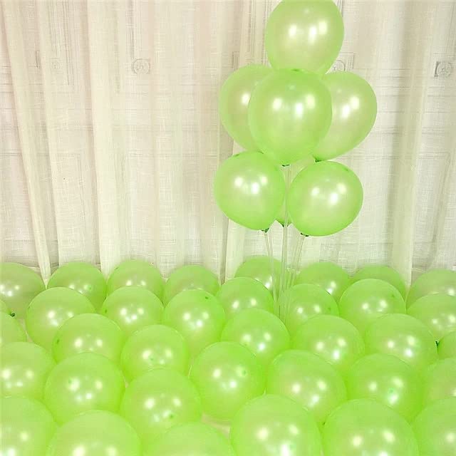 Light Green Balloons Pack of 50 for birthday decoration items also suitable for Anniversary, Wedding, Celebration, Party