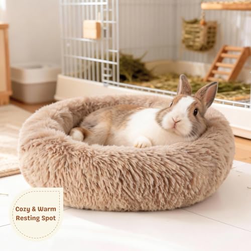Lit pour lapin lavable en peluche longue pour cochon d'Inde