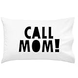 Oh, Susannah Call Mom Pillow Case BLACK Graduation Gifts for Dorm Room Bedding for Girls or Boys Pillowcase Fits Standard or Queen Size Pillow College Dorm Room Accessories