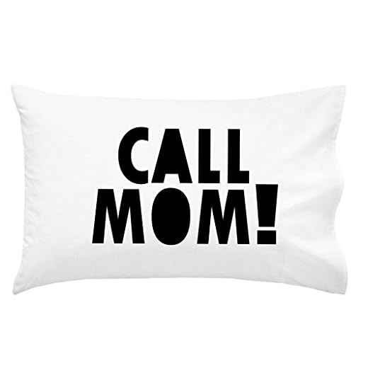 Oh, Susannah Call Mom Pillow Case Black Graduation Gifts for College Dorm Room Bedding Accessories for Girls or Boys Pillowcase Fits Standard or Queen Size Pillow
