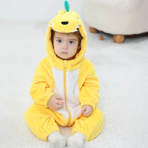 LOLANTA Costume da Dinosauro per Bambino Unisex