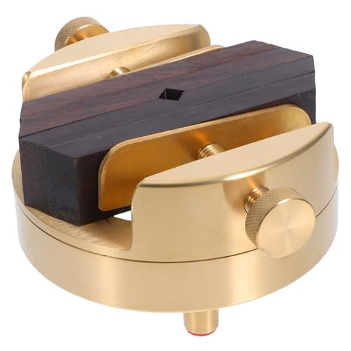 WEKAMOS Seal Carving Brass Rotating Swivel Table Vise for Stamp Jewelry Crafting Engraving Accessories Carving Clamp