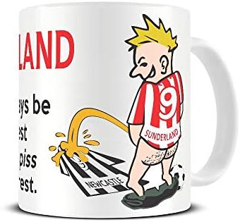 Wee On The Rival's Shirt | Football Fan Rivalry Mugs | Great Funny Gift for a Football Supporter Present Coffee Tea Mug Cup (Rangers V Celtic) WE21