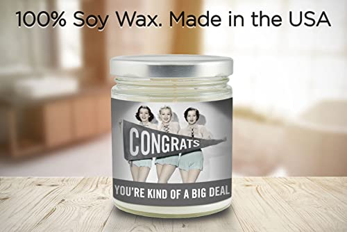 Congratulations Gifts For Women - 8 Oz. Soy Wax Candle - New Job Gifts, Promotion Gifts, Graduation Gifts For Women, Friends, Her - Unique Inspirational Appreciation Encouragement Gifts For Women #TOP1