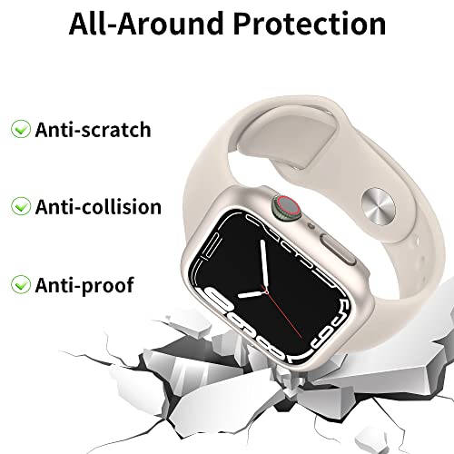 [16 Pack] Pkmh Hard Pc Case With Screen Protector Compatible For Apple Watch Series 7/8 45Mm, Full Edge All Around Protective Bumper Anti-Scratch Frame Cover For Iwatch Smartwatch Accessories #TOP1