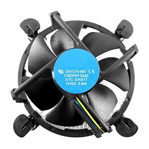 Techworld processer CPU Fan i3/i5/i7 LGA115x CPU Fan E97379 003 Core i3 i5 i7 Socket 1150 1155 1156 4-Pin Connector CPU Cooler with Aluminium Heatsink and 3.5-Inch Fan for Computer