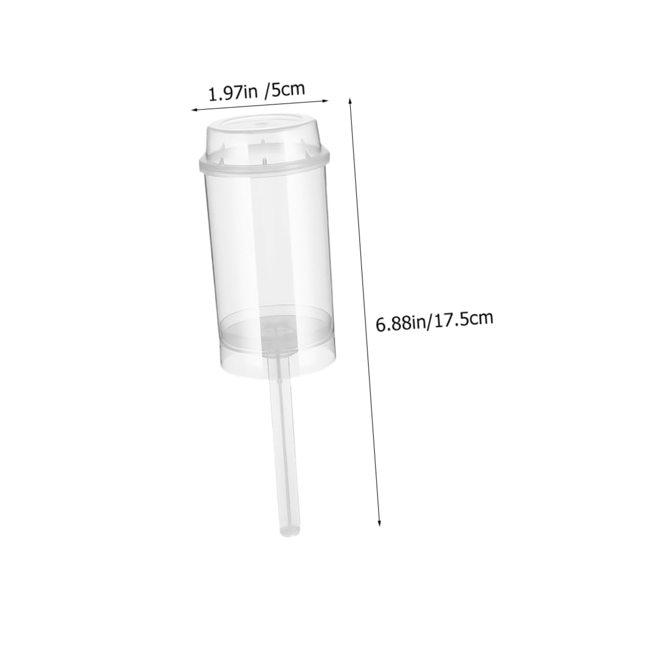 OUNONA 20pcs Round Cake Push Pops Containers Plastic Cake Holders Reusable Freezer Safe for DIY Desserts