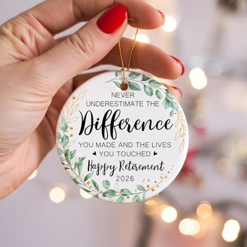 Image of Retirement Gifts for Men,Women 2026, First Christmas Retired Ornament 2026