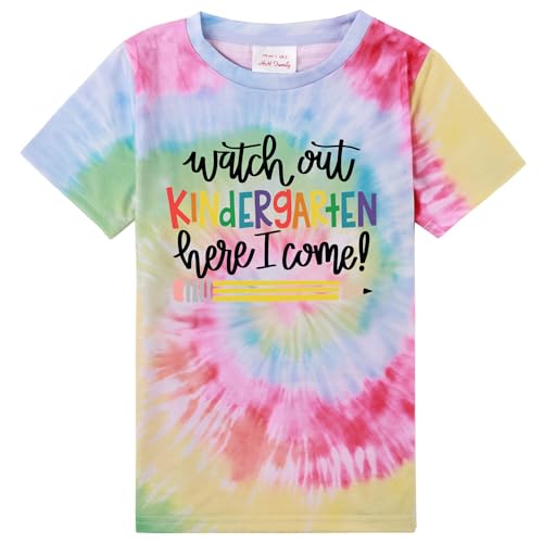 Image of First Day of Kindergarten Shirt First Day of School Gifts for Kids Kindergarten Shirts for Girls T-Shirt Top