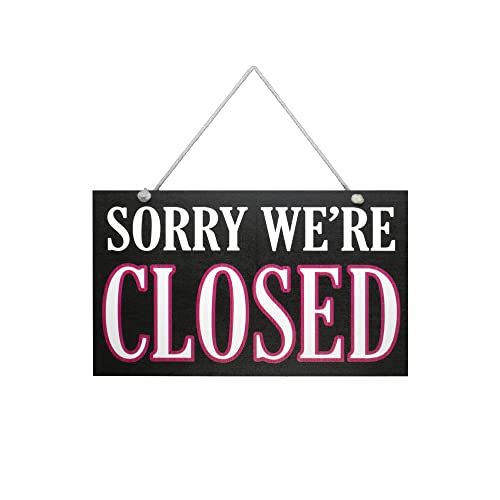 Jennygems Open And Closed Sign For Business, Open Signs For Business, Open Closed Sign, Reversible, Door Hanging, Store Signs Business Signs 10" X 6" Restaurant Signs American Made #TOP6