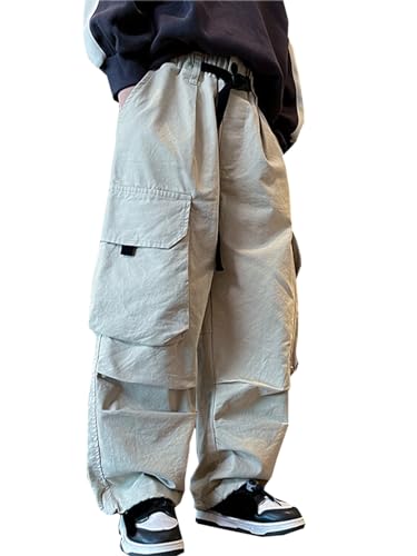 SANGTREE Boys' Classic Cargo Pants Loose Jogging Bottoms, 4-16 Years2