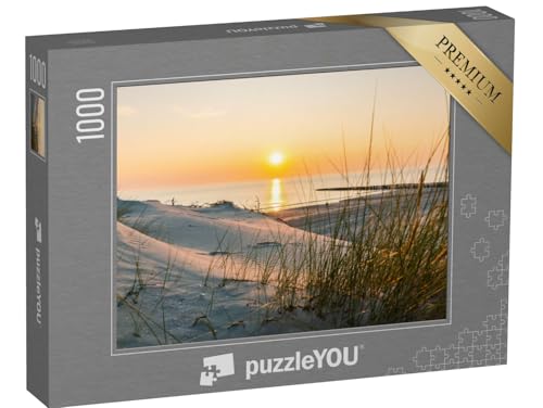 puzzleYOU: Puzzle 1000 Teile „Sonnenuntergang am Ostseestrand“ – aus der Puzzle-Kollektion Sonne, Ostsee, Sonnenuntergang