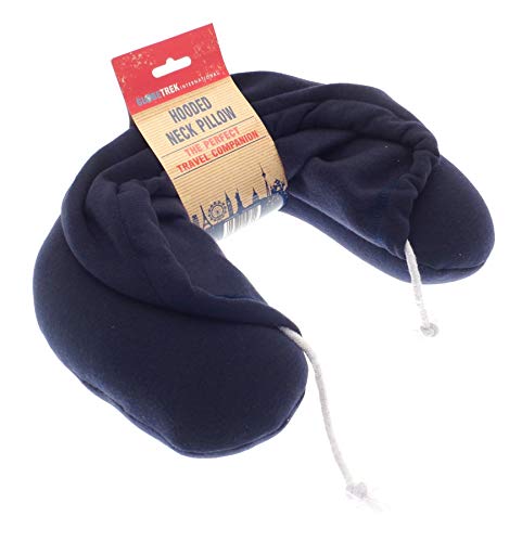 Oreiller de voyage à capuche bleu marine HWP722 adulte coussin cou