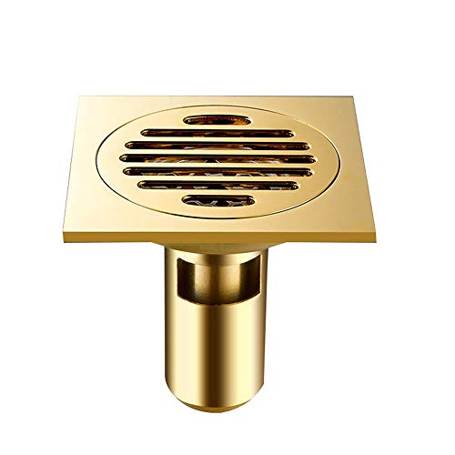 Protectores de Drenaje Piso de drenaje de cobre dren de piso de gran cilindrada Desodorante fábrica for Baño Cocina tallado exquisito 10 X 10 cm Cover