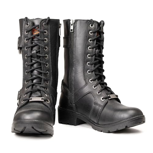 Image of Milwaukee Leather Women's Premium Leather Motorcycle Harness Boots Collection MBL - 5