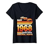 Photo Gallery donna 57 years old retro vintage may 1968 funny 57th birthday maglietta con collo a v Photo Gallery donna 57 years old retro vintage may 1968 funny 57th birthday maglietta con collo a v